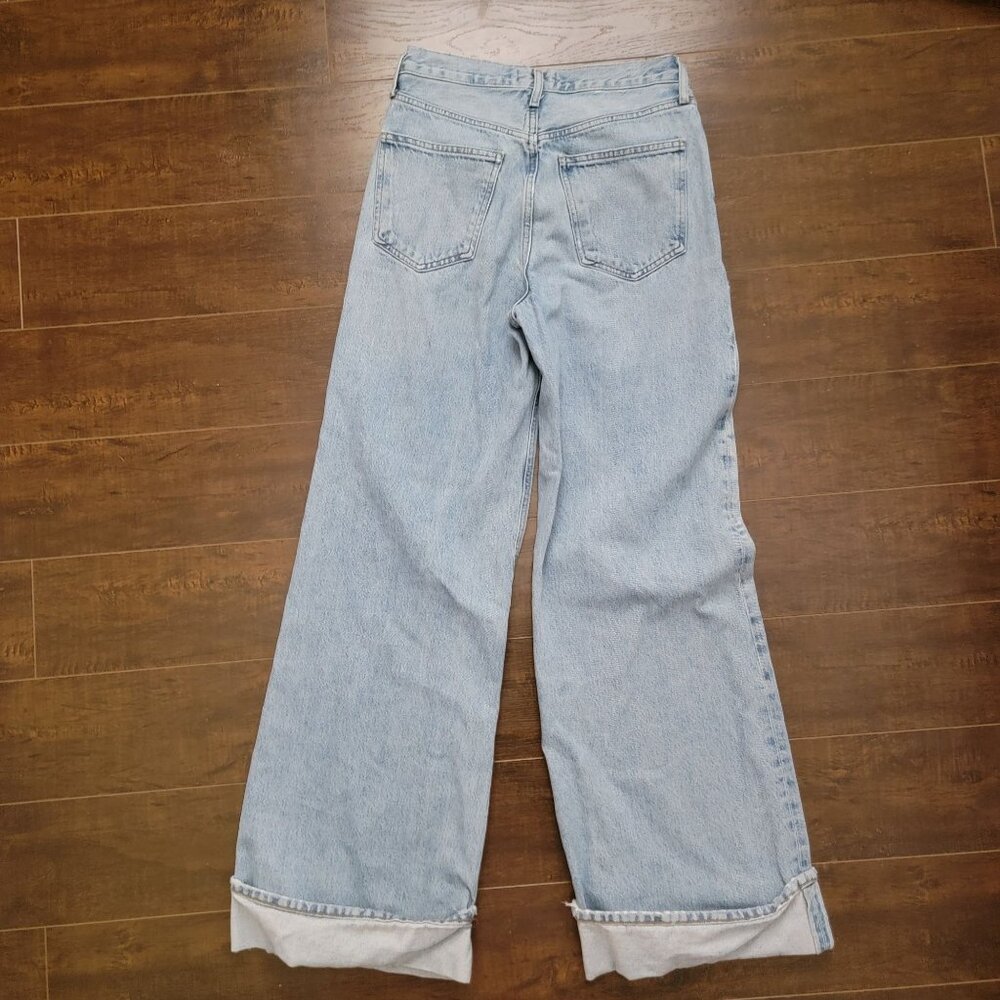 Agolde Light Blue Flare & Wide Leg Jeans - Picture 3 of 9